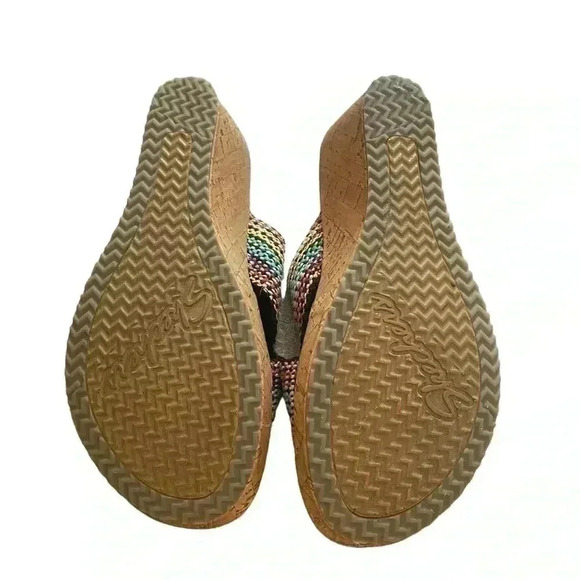 Sketchers Cali Beverlee Delighted Wedge Sandals Size 7 - Picture 4 of 5